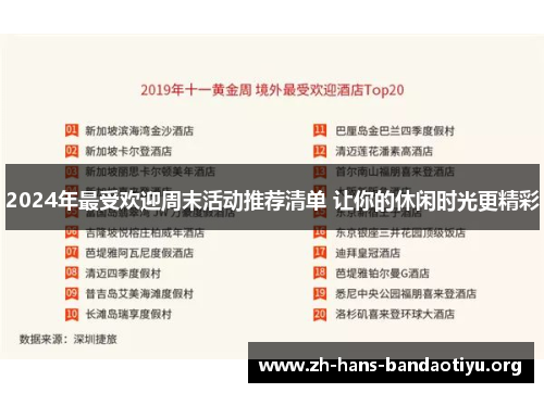 2024年最受欢迎周末活动推荐清单 让你的休闲时光更精彩 2024年最受欢迎周末活动推荐清单 让你的休闲时光更精彩