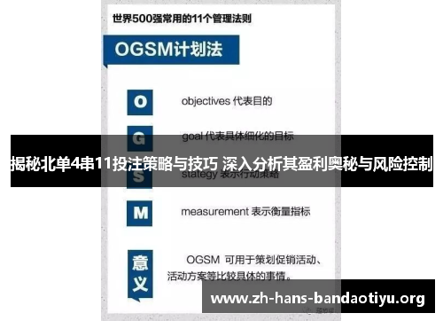 揭秘北单4串11投注策略与技巧 深入分析其盈利奥秘与风险控制 揭秘北单4串11投注策略与技巧 深入分析其盈利奥秘与风险控制