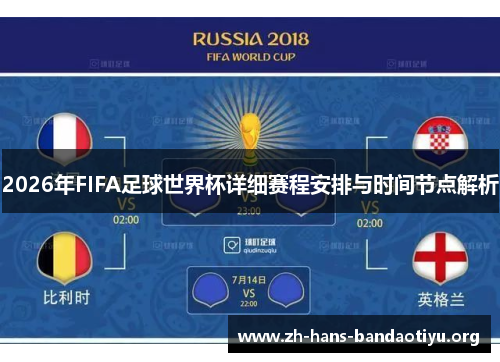 2026年FIFA足球世界杯详细赛程安排与时间节点解析 2026年FIFA足球世界杯详细赛程安排与时间节点解析