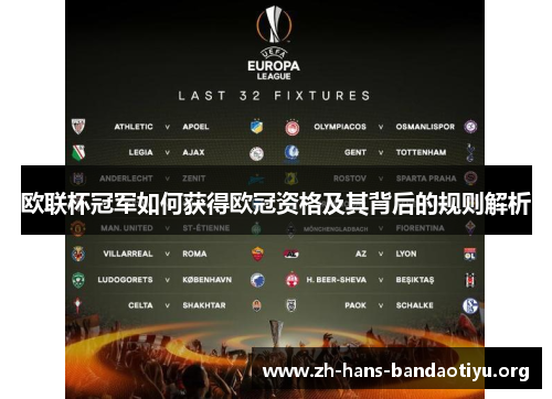 欧联杯冠军如何获得欧冠资格及其背后的规则解析 欧联杯冠军如何获得欧冠资格及其背后的规则解析